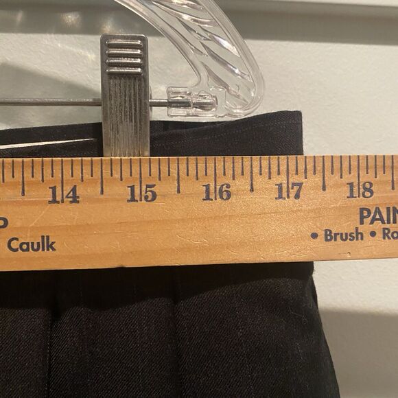 Tommy Hilfiger Pants Men 34x28.5 Charcoal Grey Pinstripe Cashmere Blend Pleated - Picture 11 of 15